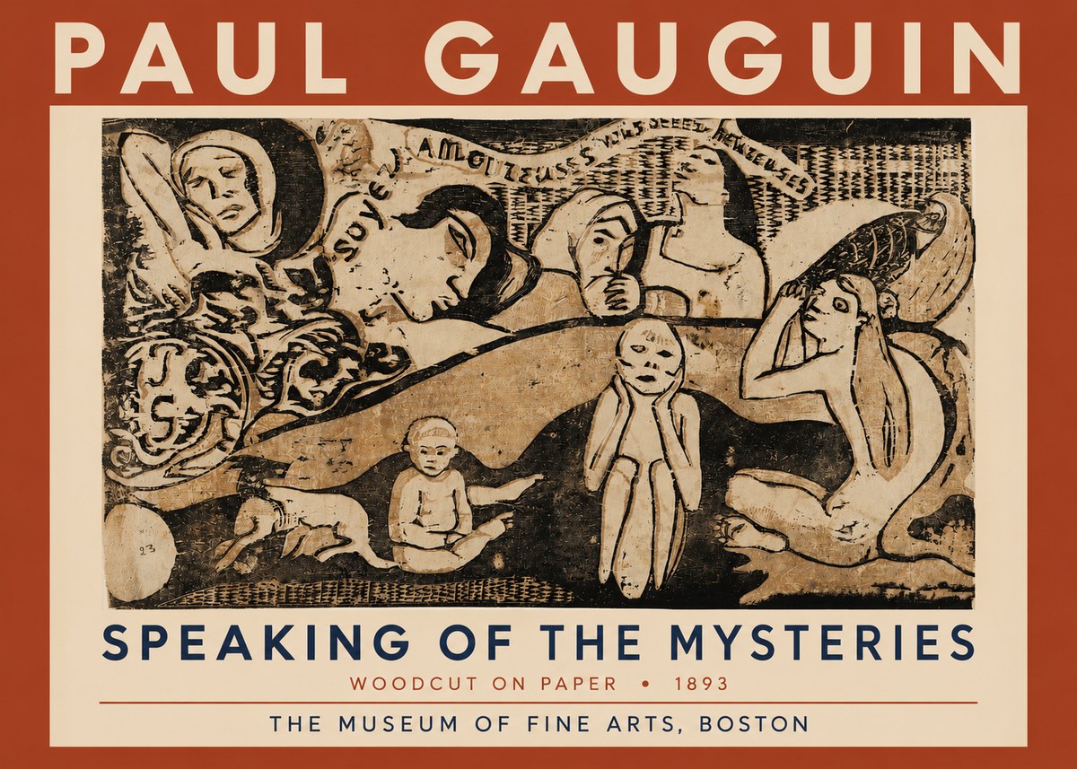 Paul Gauguin Speaking of the Mysteries No4 - Plakát