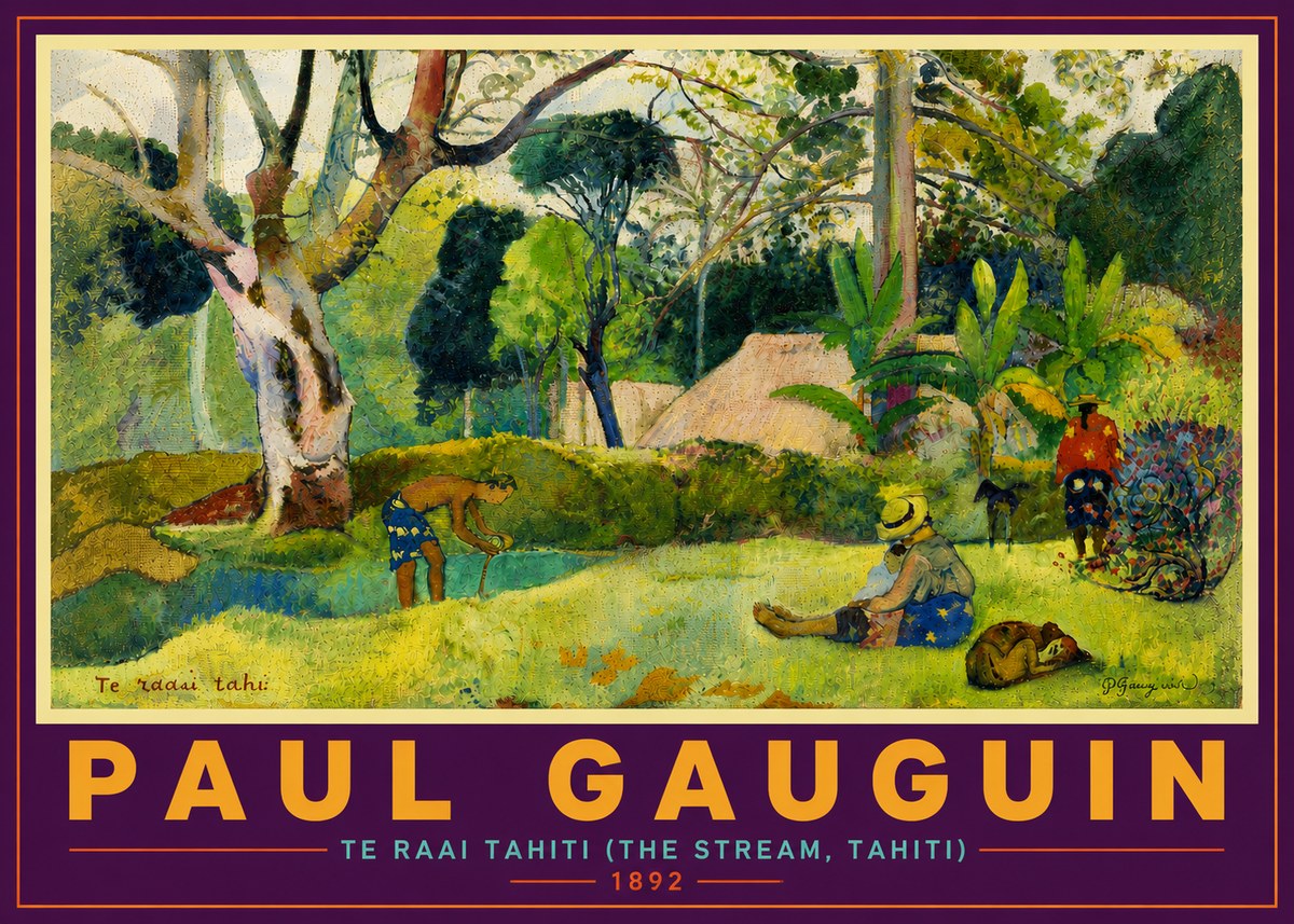 Paul Gauguin Te Ra'ai Rahi (the Great Pond) No6 - Plakát