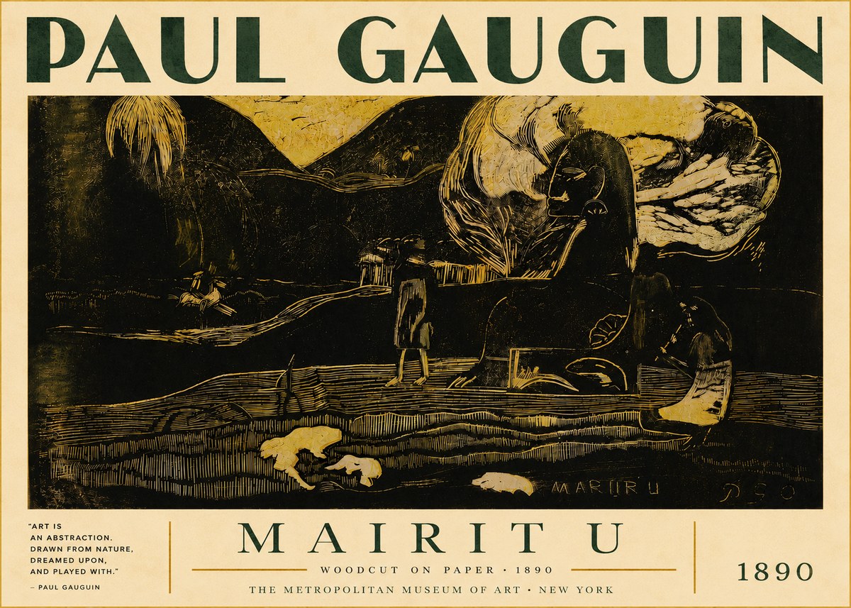 Paul Gauguin Mairit U No4 - Plakát