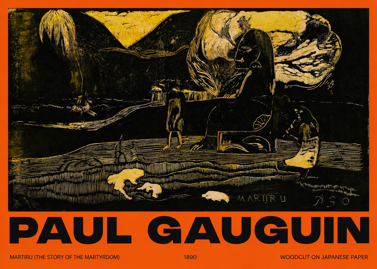 Paul Gauguin Mairit U No6 - Plakát