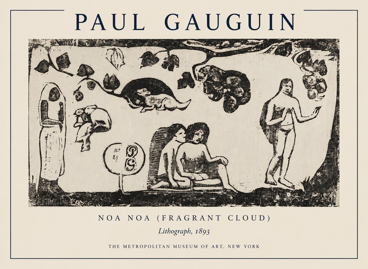 Paul Gauguin Noa Noa (Frieze of Life) No5 - Plakát