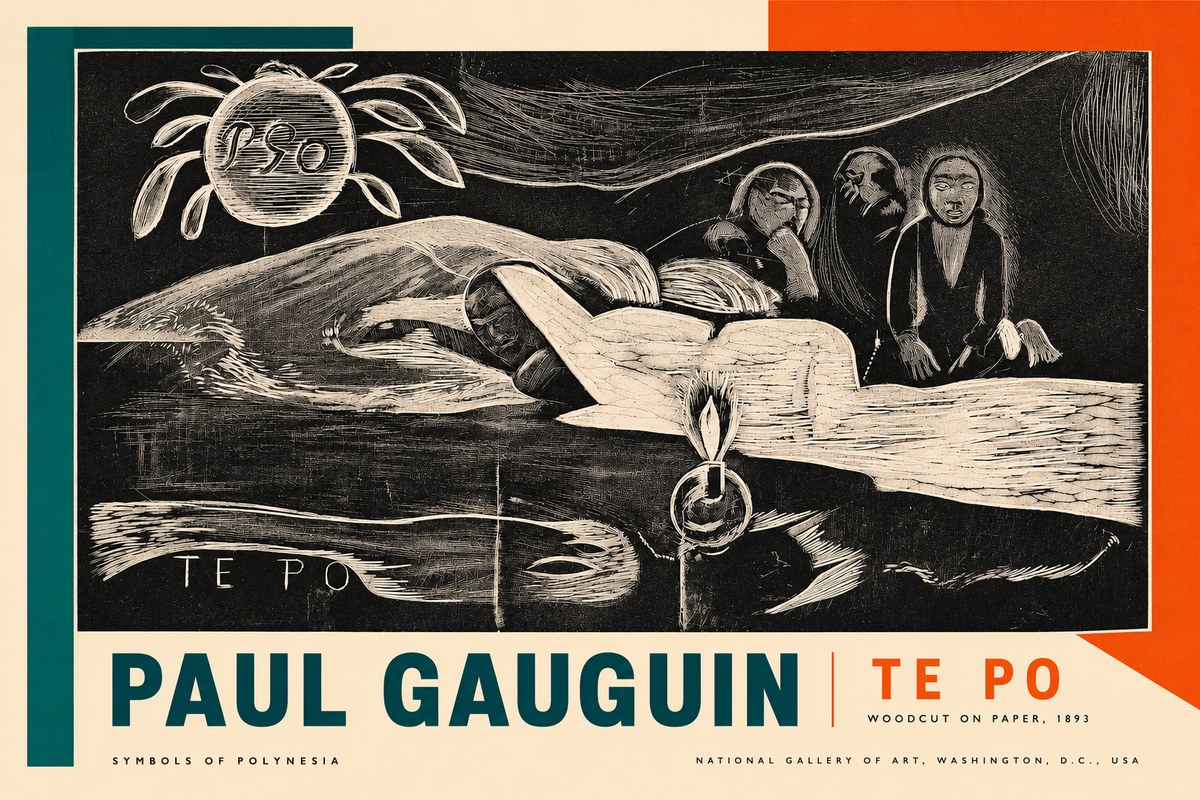 Paul Gauguin Te Po No2 - Plakát