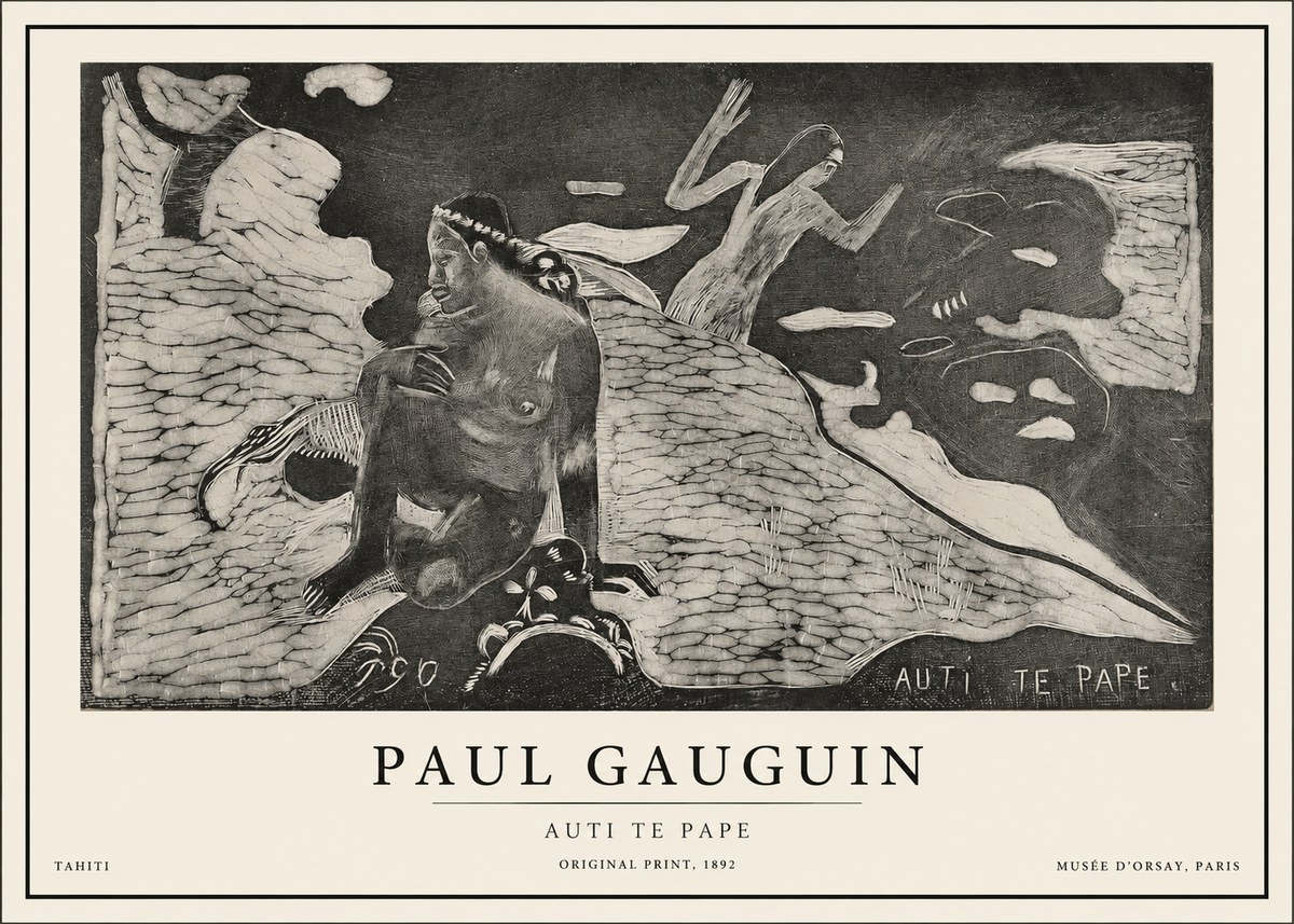 Paul Gauguin Auti Te Pape No1 - Plakát
