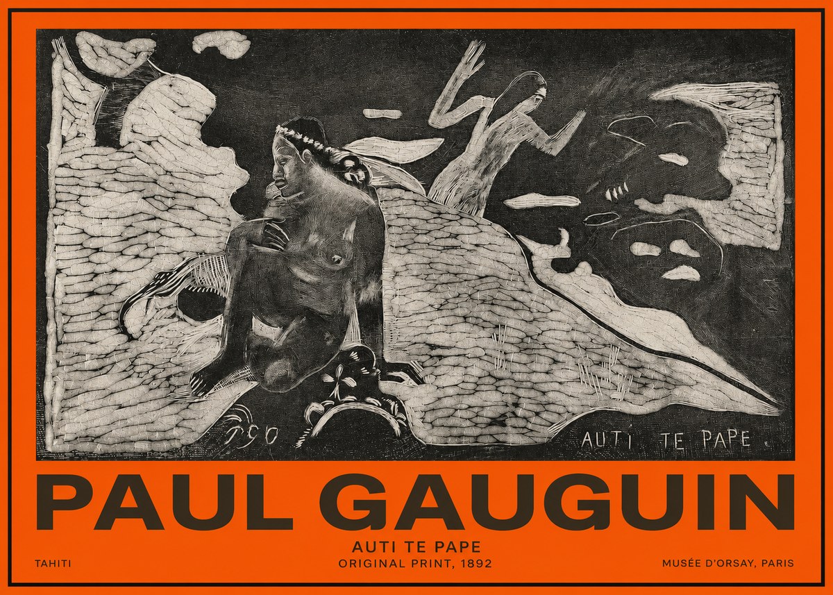 Paul Gauguin Auti Te Pape No2 - Plakát