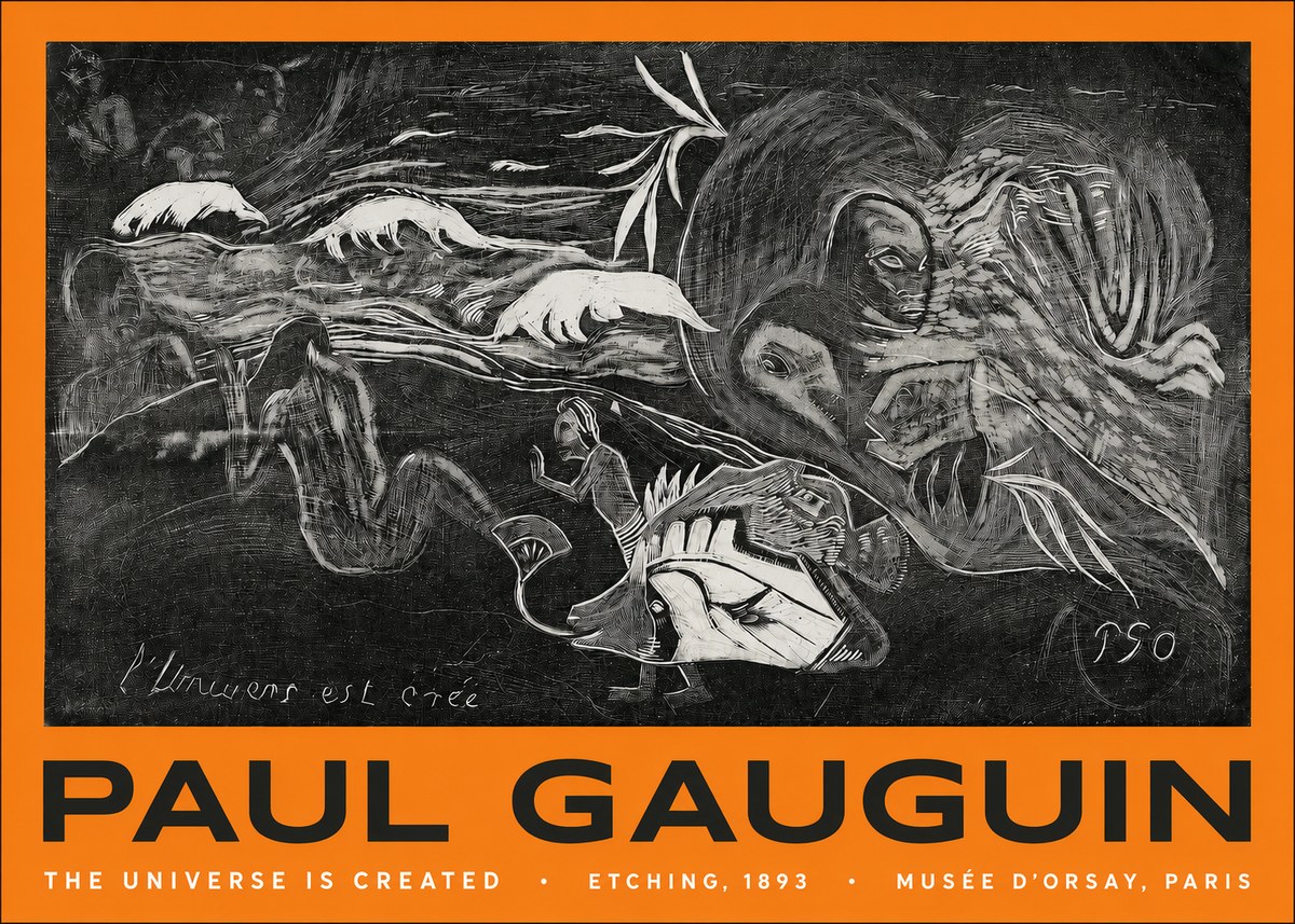 Paul Gauguin The Universe Is Created I No2 - Plakát