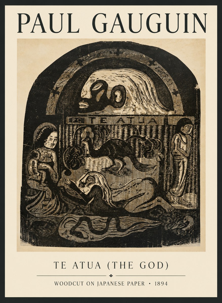 Paul Gauguin Te Atua (the God) No6 - Plakát