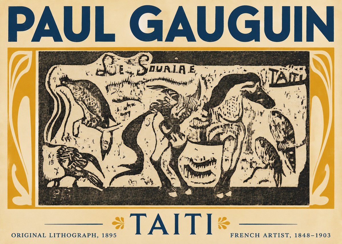 Paul Gauguin Taiti No5 - Plakát
