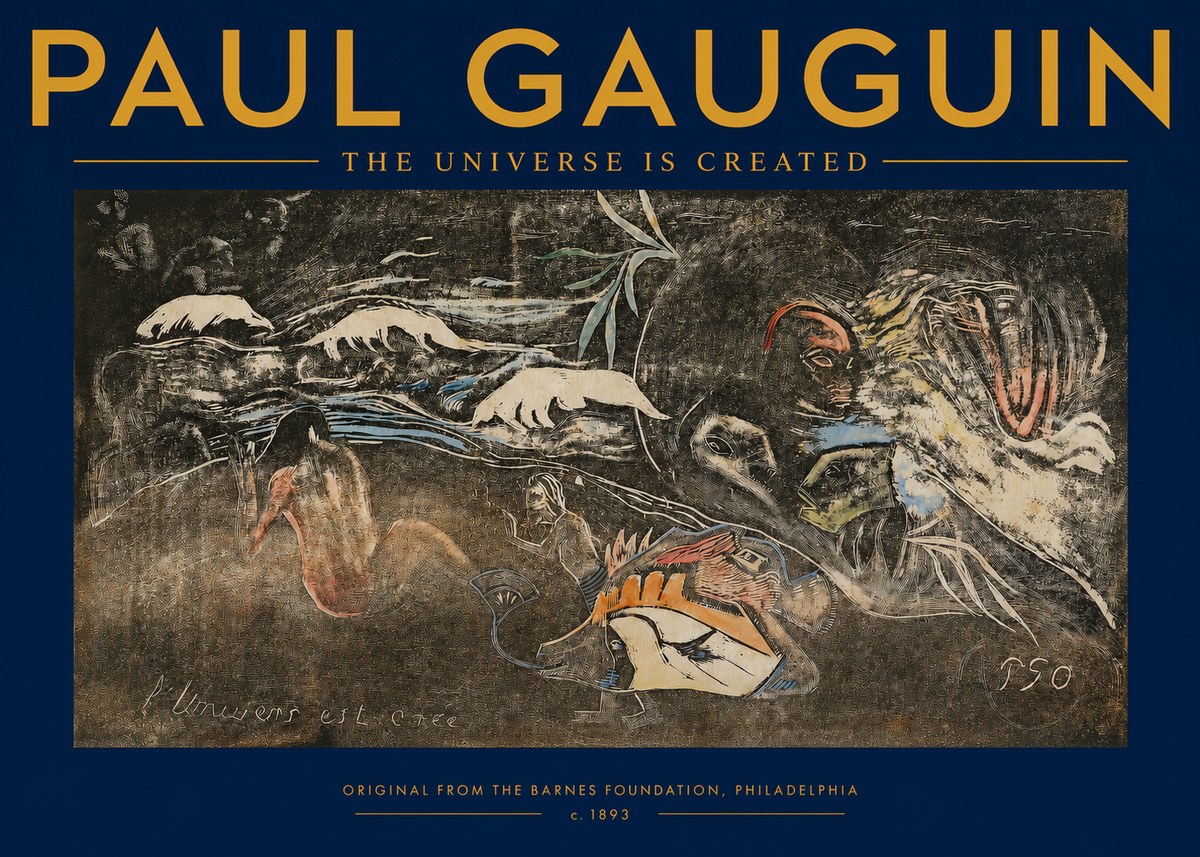 Paul Gauguin The Universe Is Created II No2 - Plakát