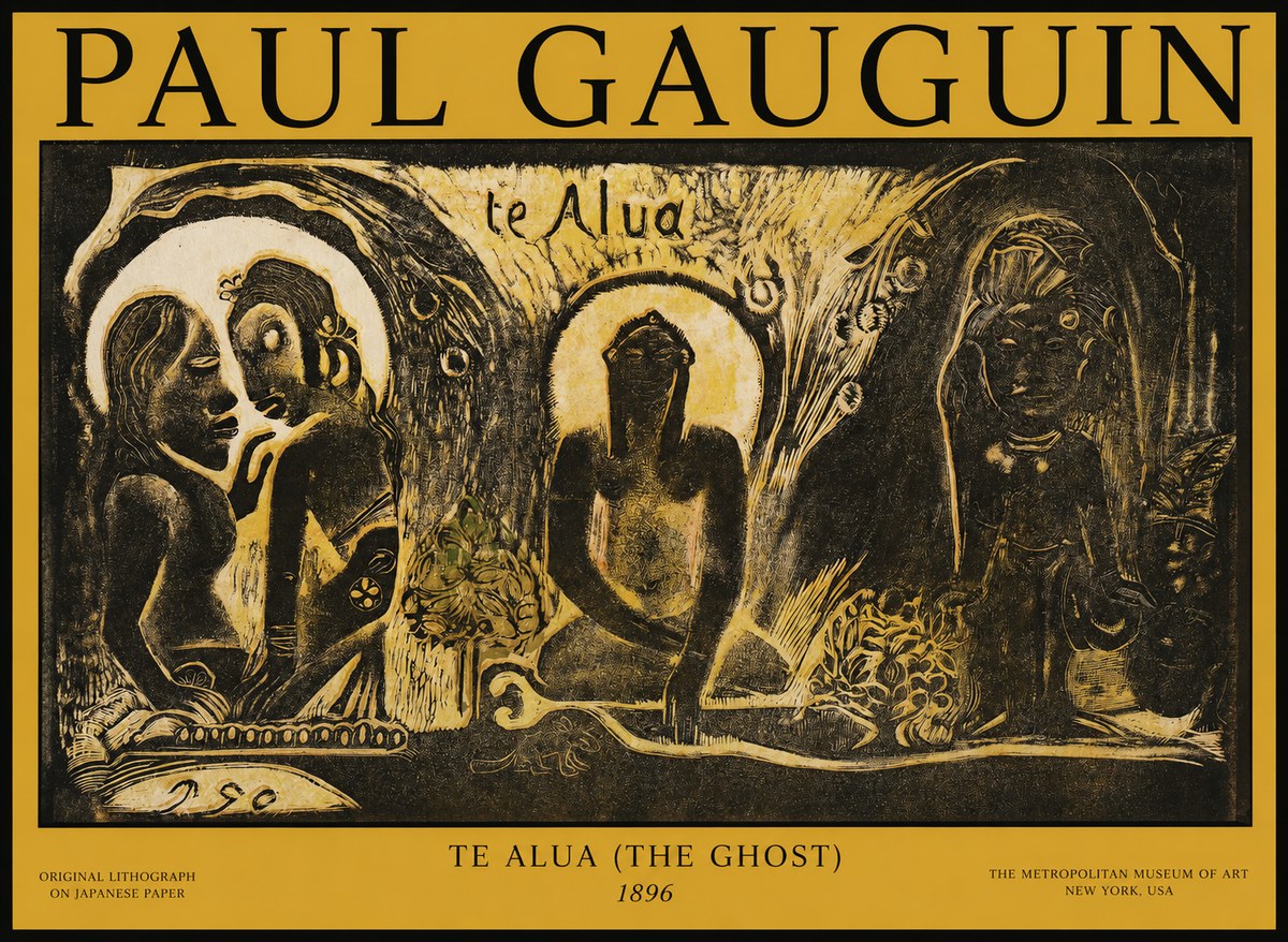 Paul Gauguin Te Alua (the Ghost) No1 - Plakát