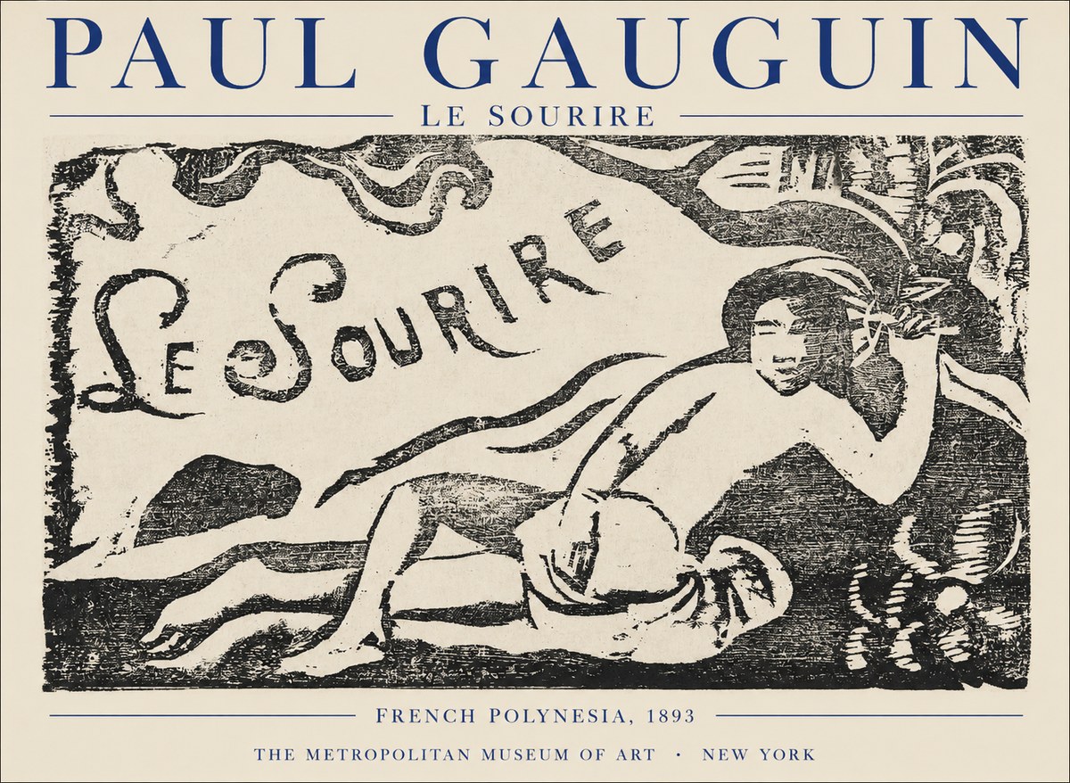 Paul Gauguin Le Sourire No1 - Plakát