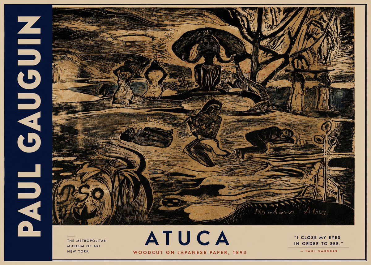 Paul Gauguin Atuca No3 - Plakát