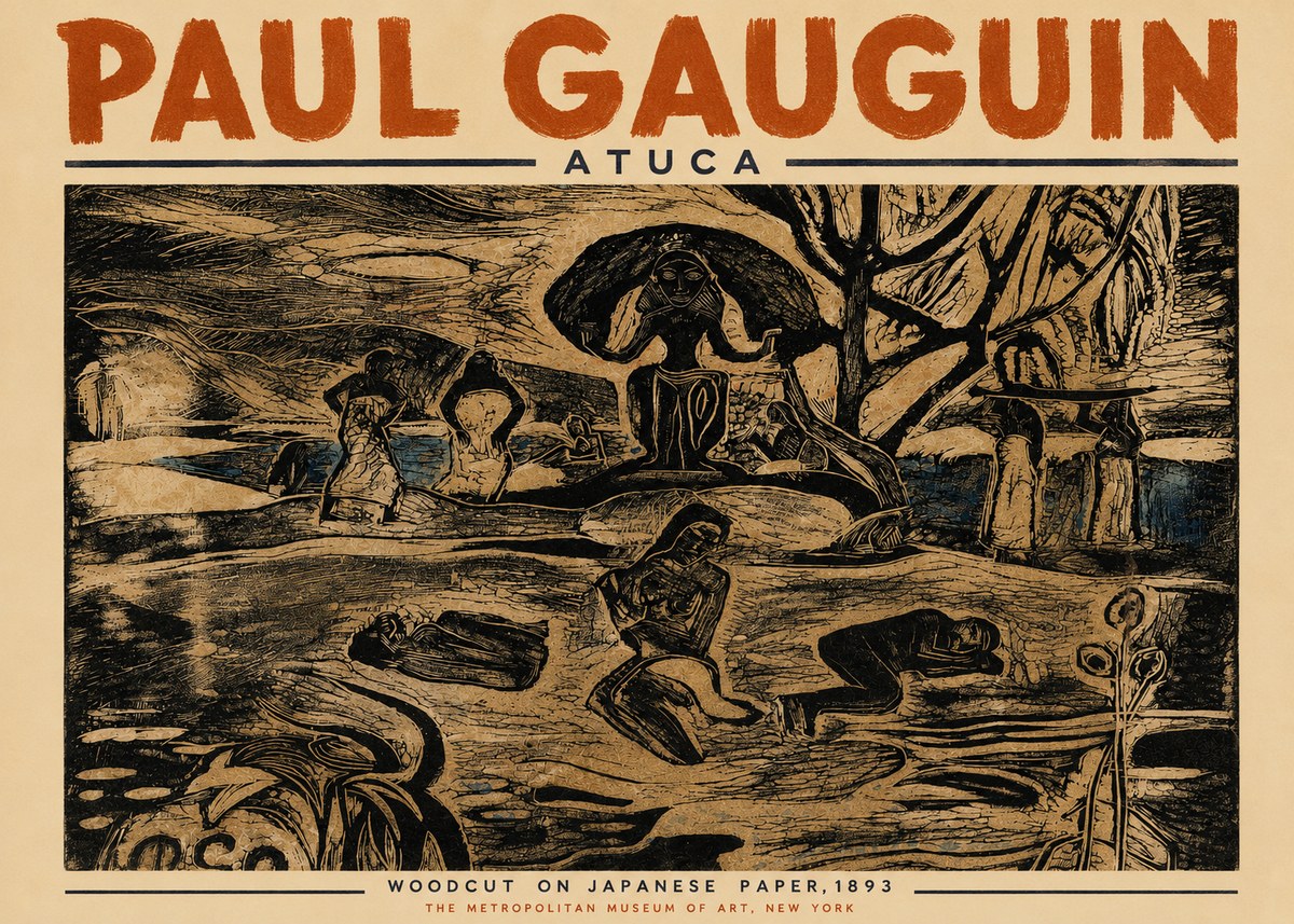 Paul Gauguin Atuca No4 - Plakát