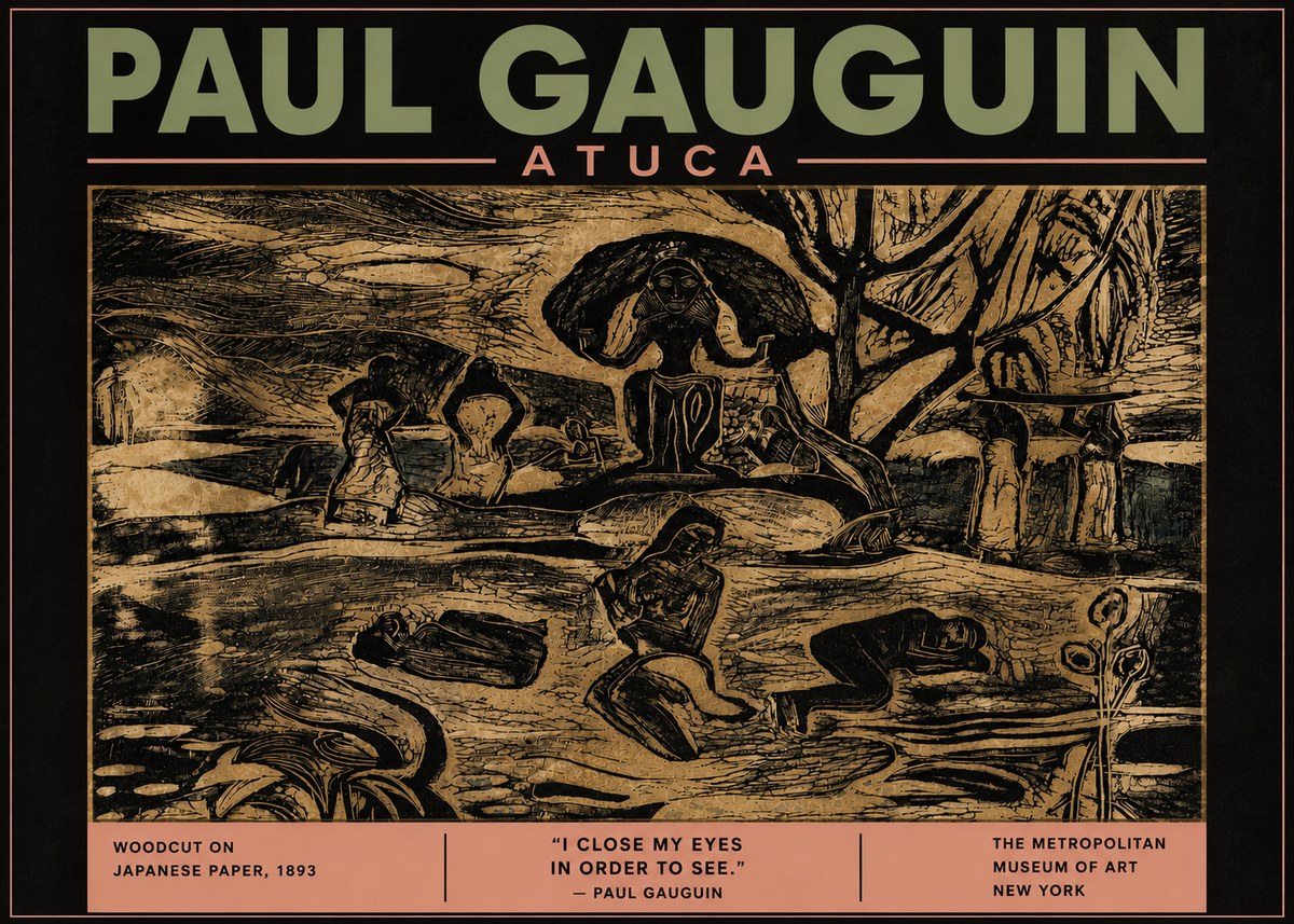 Paul Gauguin Atuca No5 - Plakát