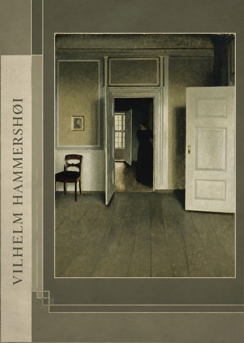 Vilhelm Hammershøi Interior with a Woman Seen from the Back No2 - Plakát