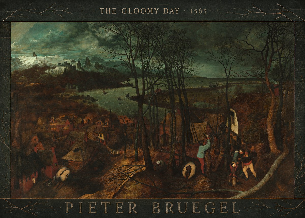 Pieter Bruegel The Gloomy Day No3 - Plakát