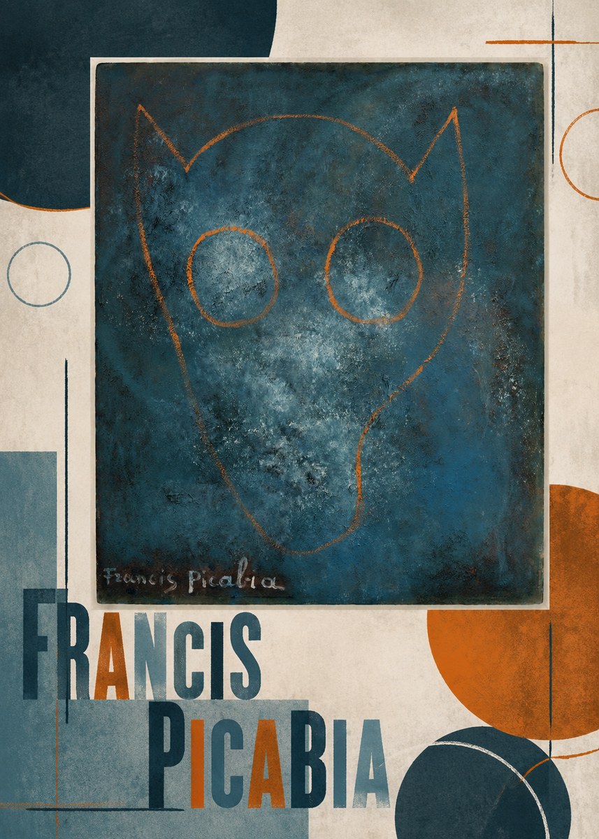 Francis Picabia Abstract Head No2 - Plakát