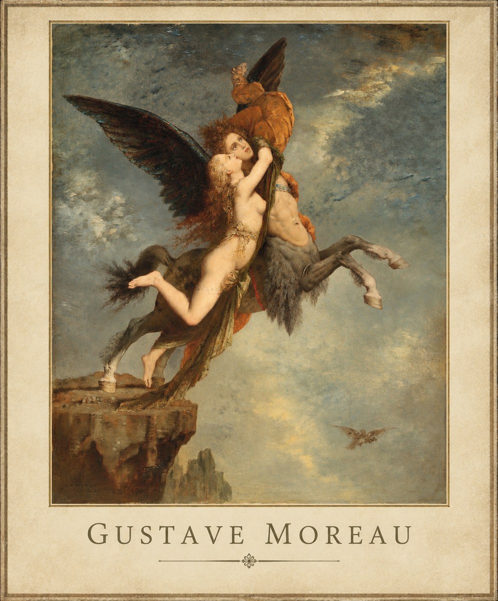 Gustave Moreau The Chimaera No1 - Plakát