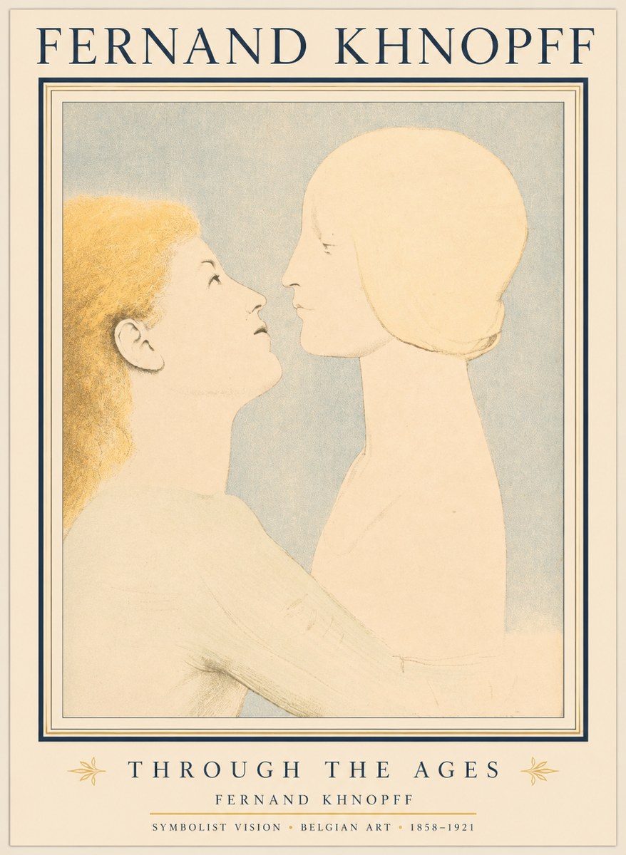 Fernand Khnopff Through the Ages No1 - Plakát