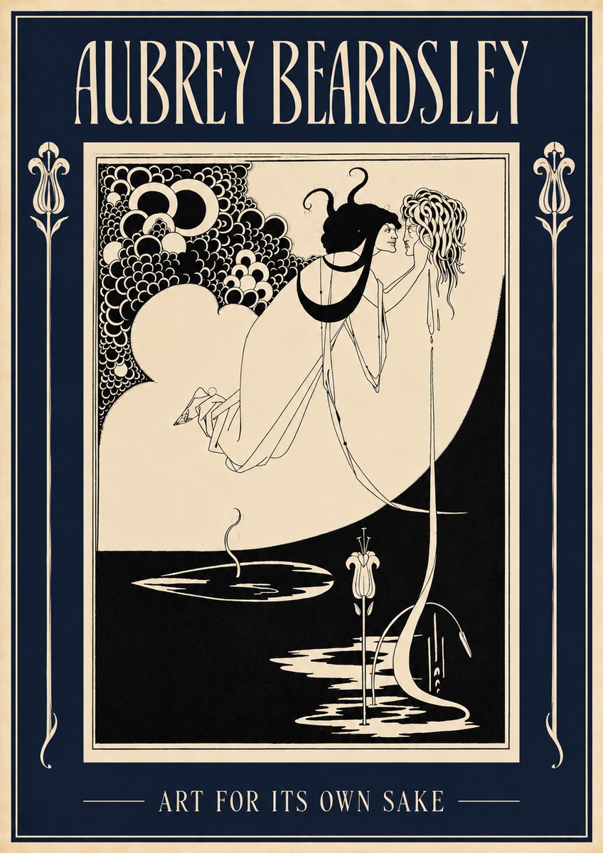 Aubrey Beardsley Art for Its Own Sake No2 - Plakát
