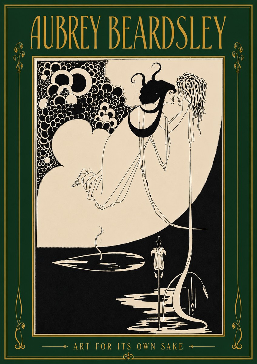 Aubrey Beardsley Art for Its Own Sake No4 - Plakát