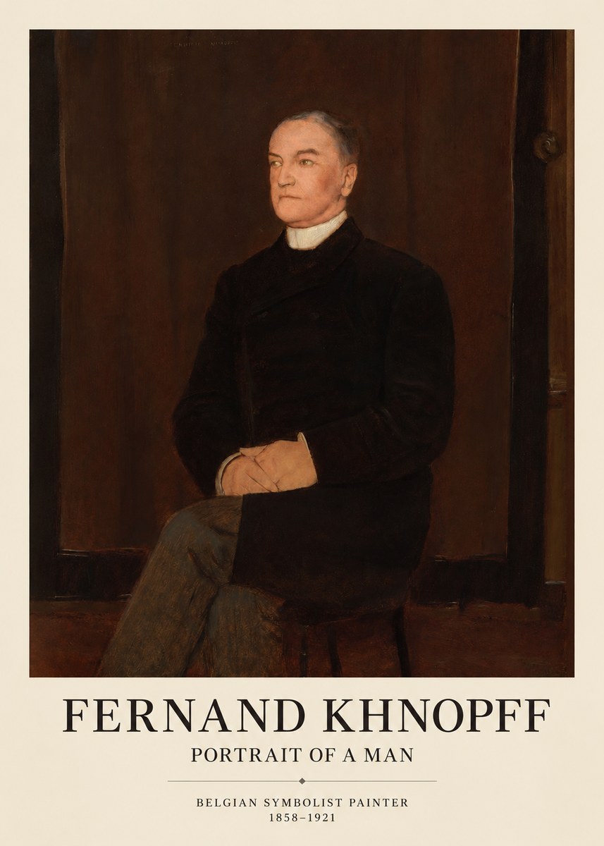 Fernand Khnopff Portrait of a Man No1 - Plakát