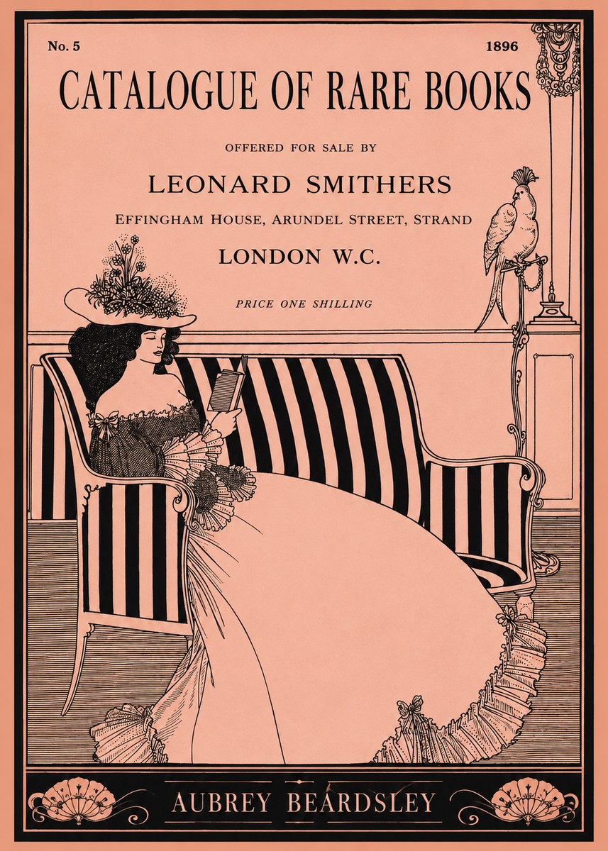 Aubrey Beardsley Catalogue of Rare Books No1 - Plakát