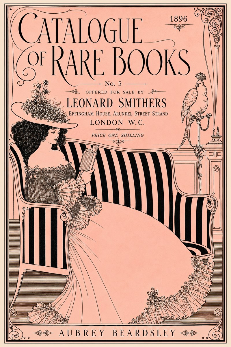 Aubrey Beardsley Catalogue of Rare Books No4 - Plakát