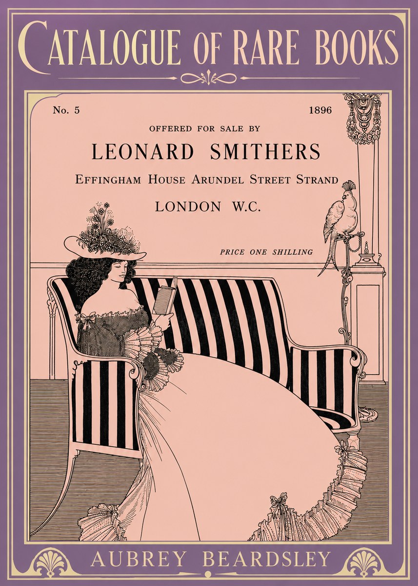 Aubrey Beardsley Catalogue of Rare Books No6 - Plakát