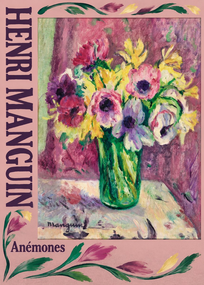 Henri Manguin Anémones No3 - Plakát