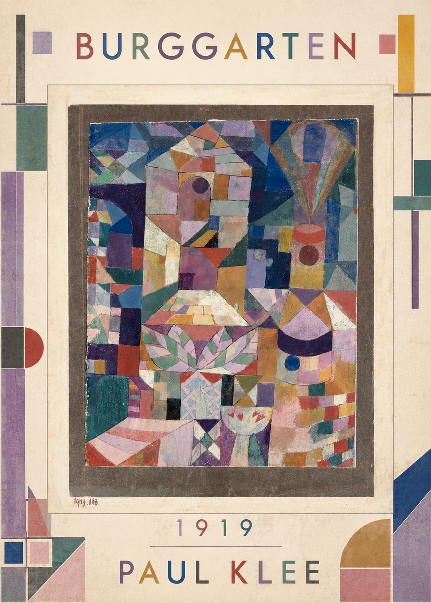 Paul Klee Burggarten No1 - Plakát