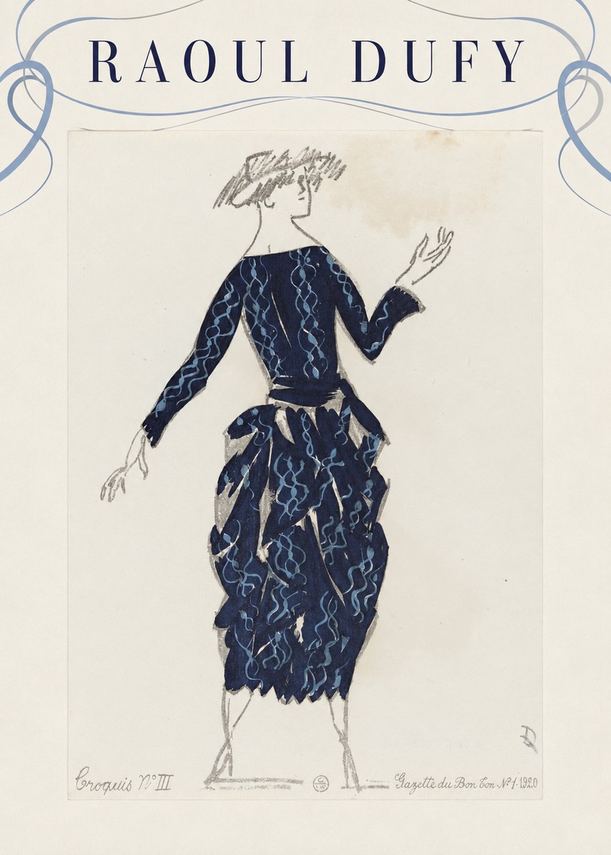Raoul Dufy Croquis N°iii No3 - Plakát