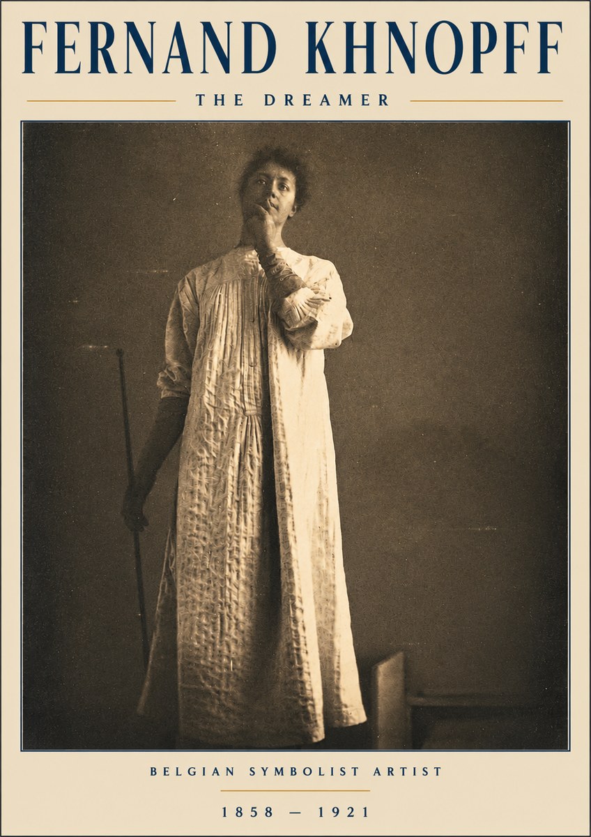 Fernand Khnopff The Dreamer No3 - Plakát