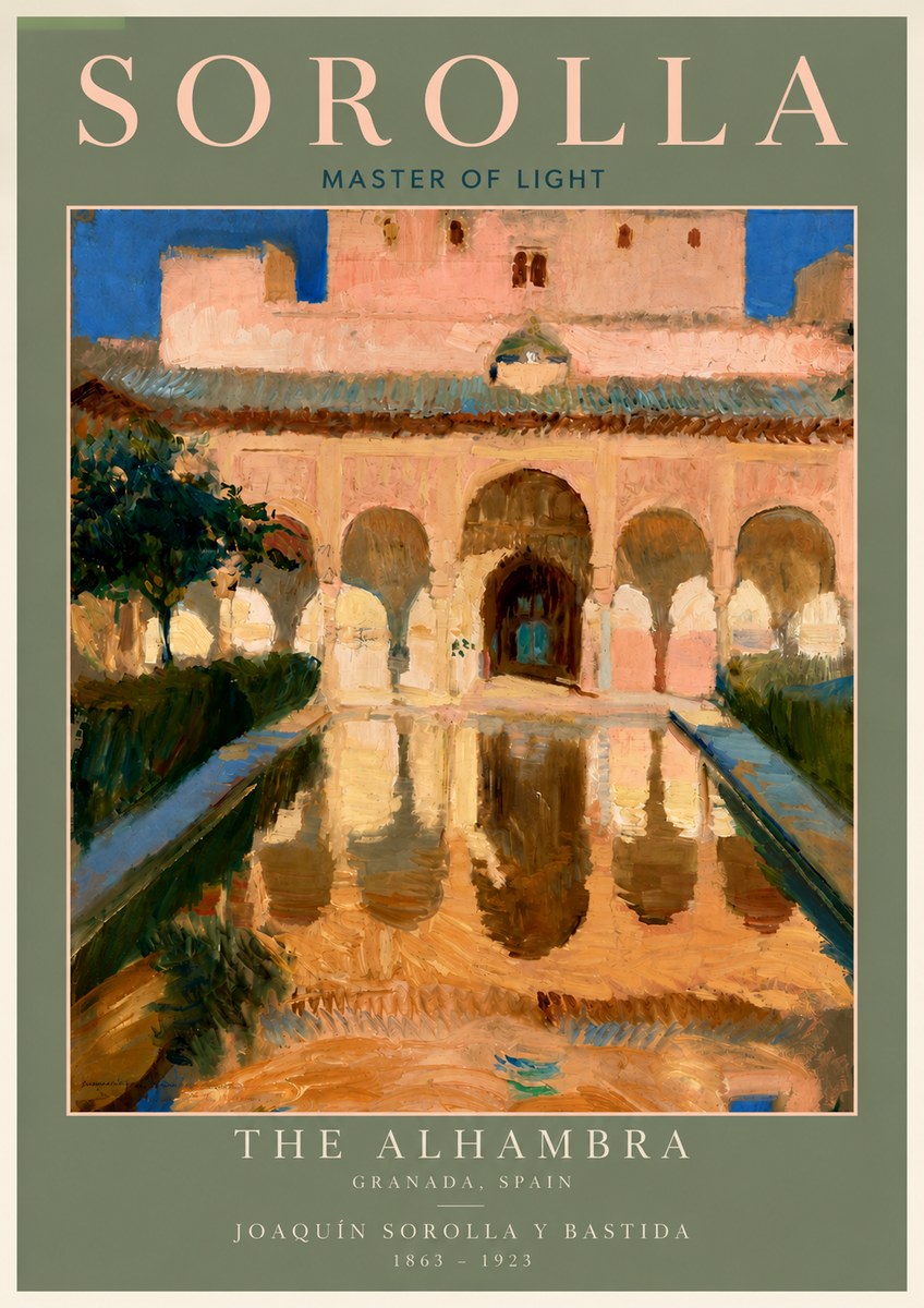 Sorolla The Alhambra No4 - Plakát