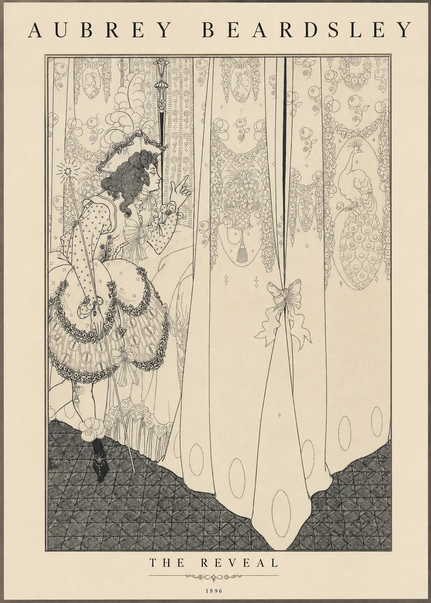 Aubrey Beardsley The Reveal No1 - Plakát