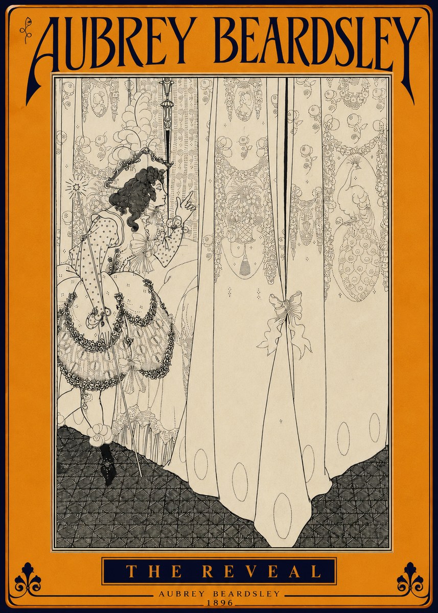 Aubrey Beardsley The Reveal No4 - Plakát