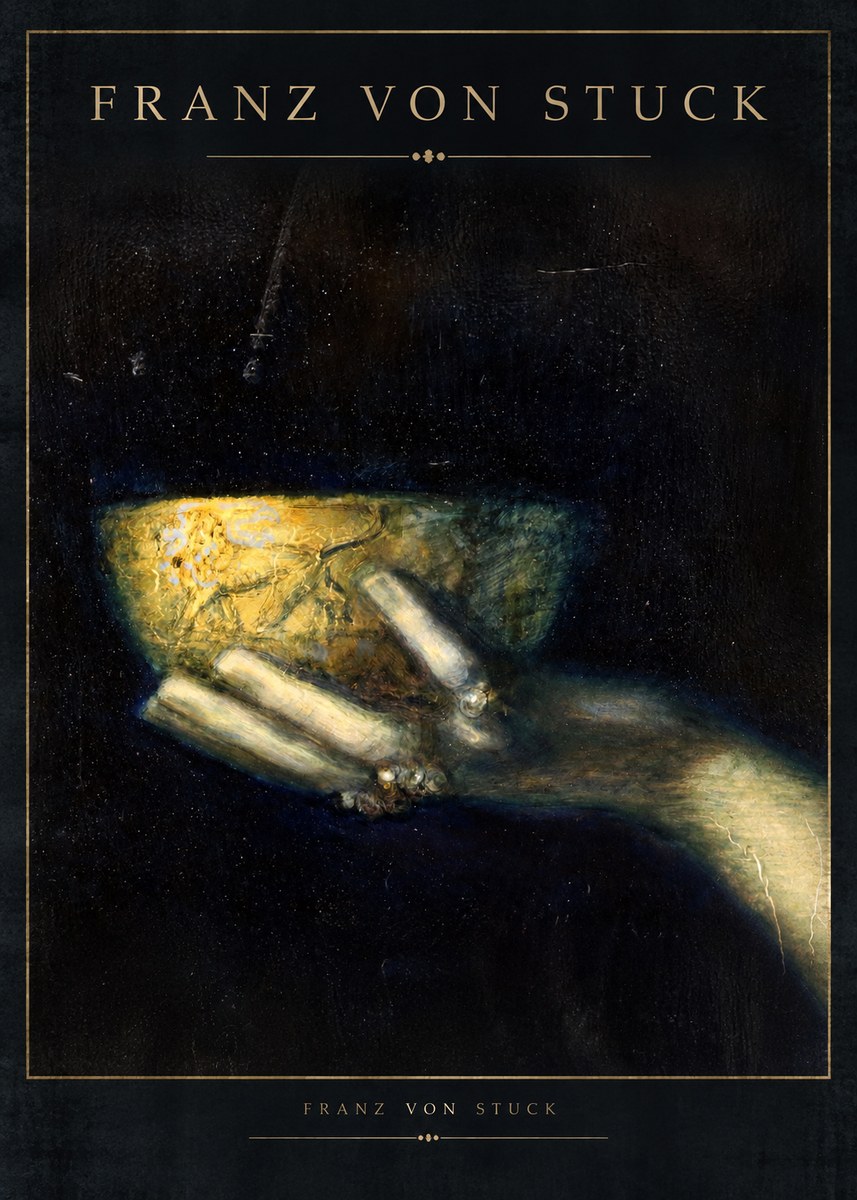 Franz von Stuck Die Schöne Hand Mit Der Schale No2 - Plakát