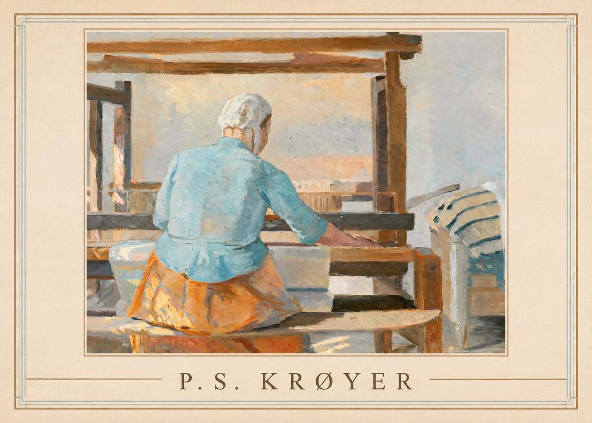 P.S. Krøyer A Weaver No1 - Plakát