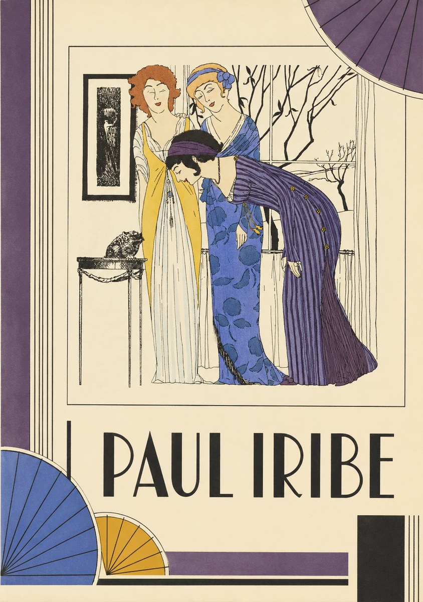 Paul Iribe Three Women and a Frog No2 - Plakát