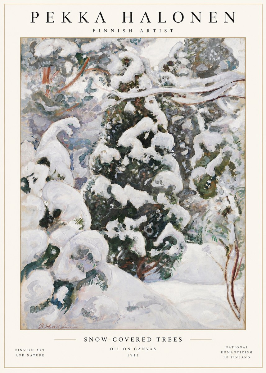 Pekka Halonen Winter Forest I No2 - Plakát