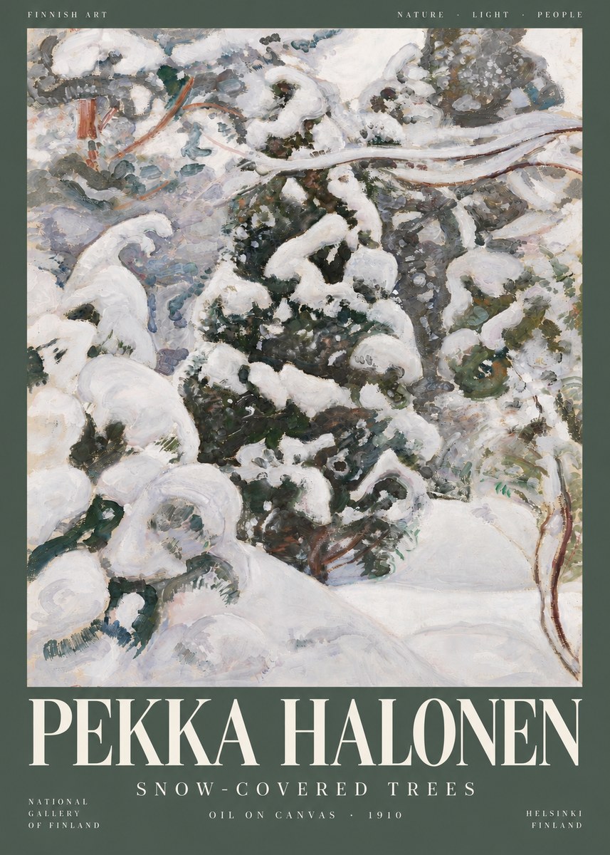 Pekka Halonen Winter Forest I No5 - Plakát