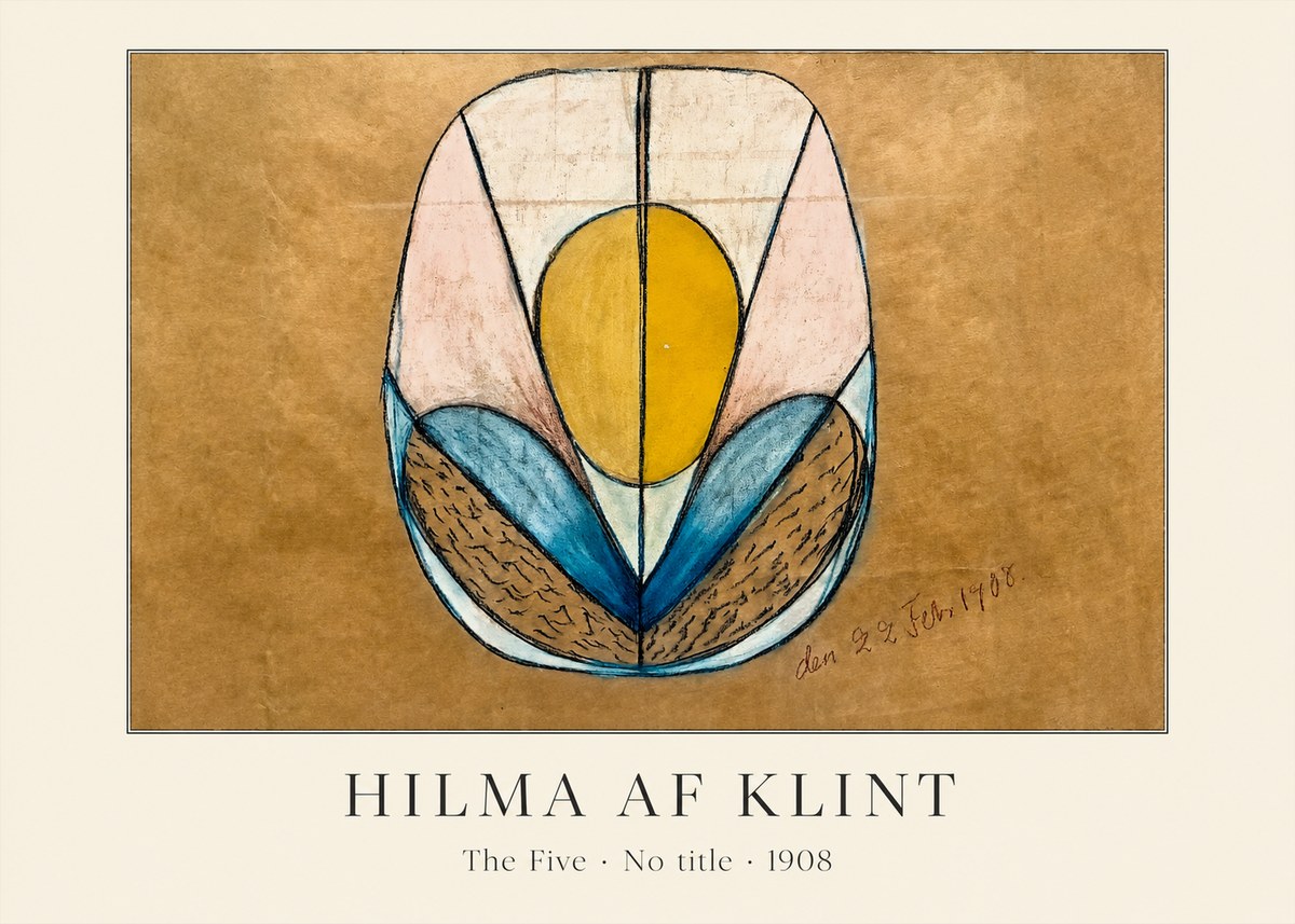 Hilma af Klint The Five - No Title No3 - Plakát