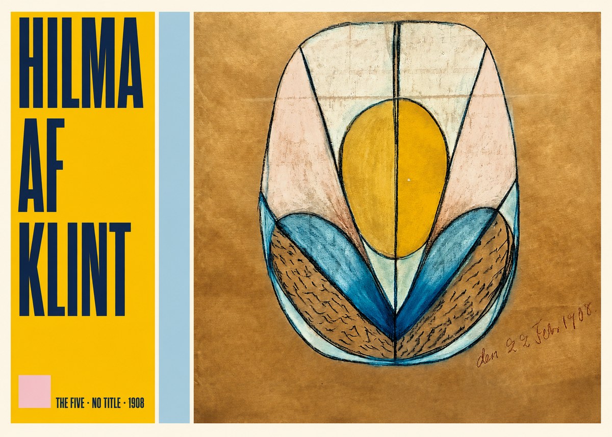 Hilma af Klint The Five - No Title No5 - Plakát