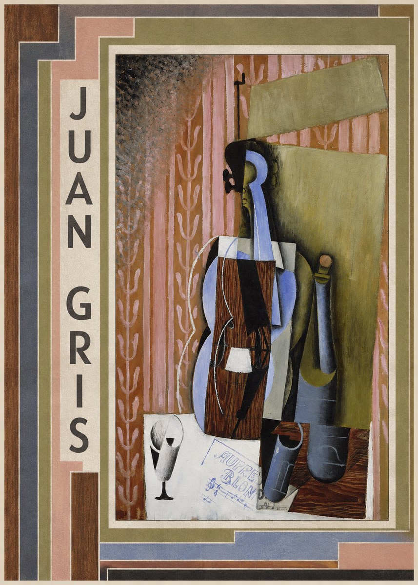 Juan Gris Still Life with Mandolin No2 - Plakát