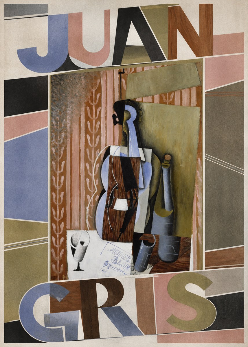 Juan Gris Still Life with Mandolin No3 - Plakát