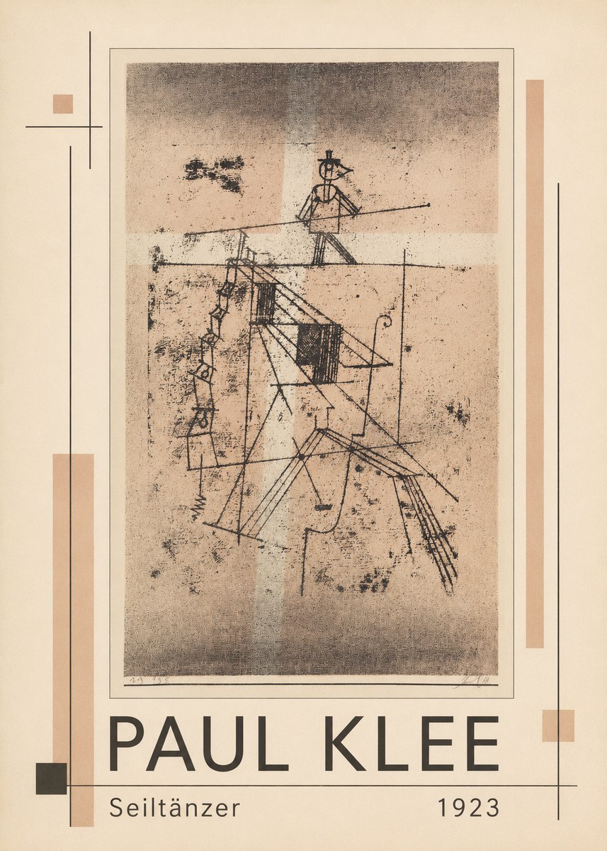 Paul Klee Seiltänzer II No1 - Plakát