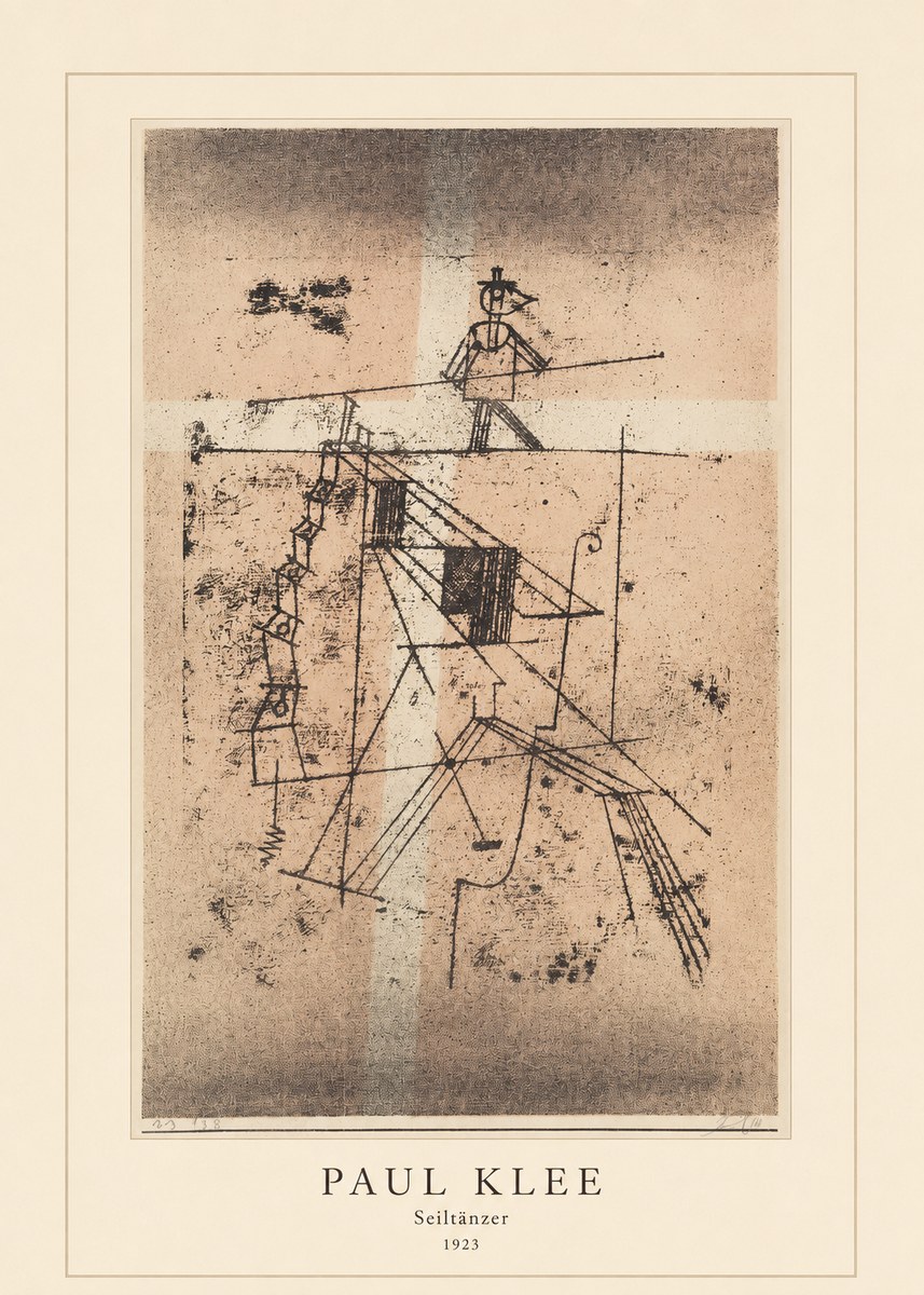 Paul Klee Seiltänzer II No4 - Plakát