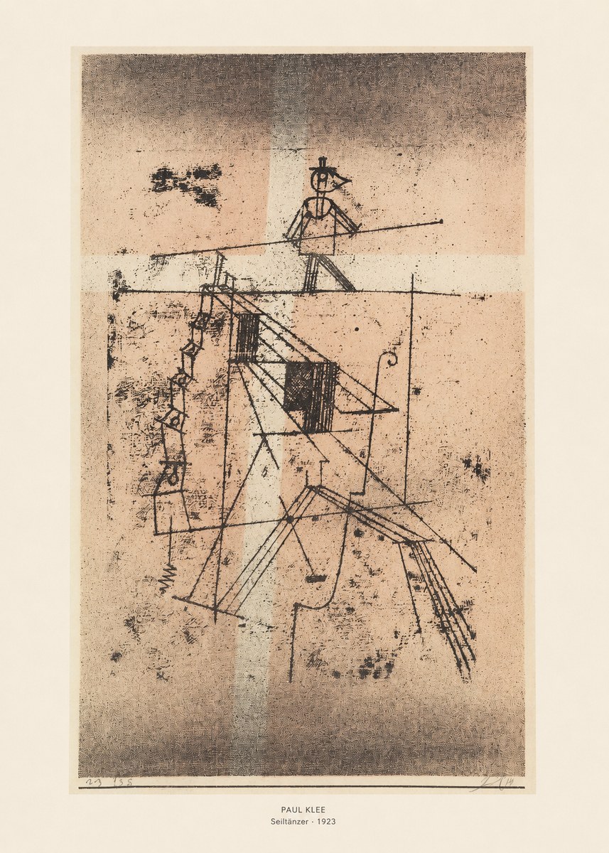 Paul Klee Seiltänzer II No6 - Plakát