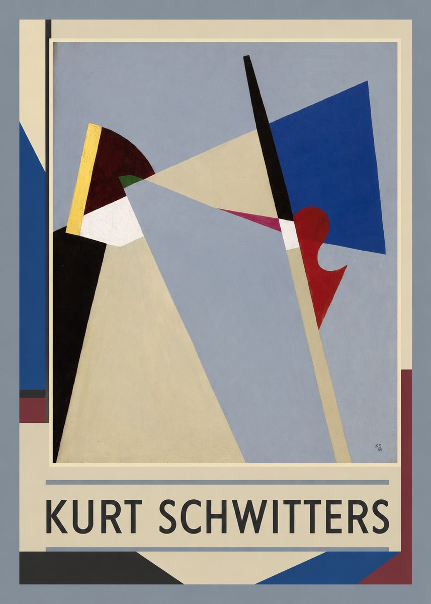 Kurt Schwitters Abstract Composition No1 - Plakát