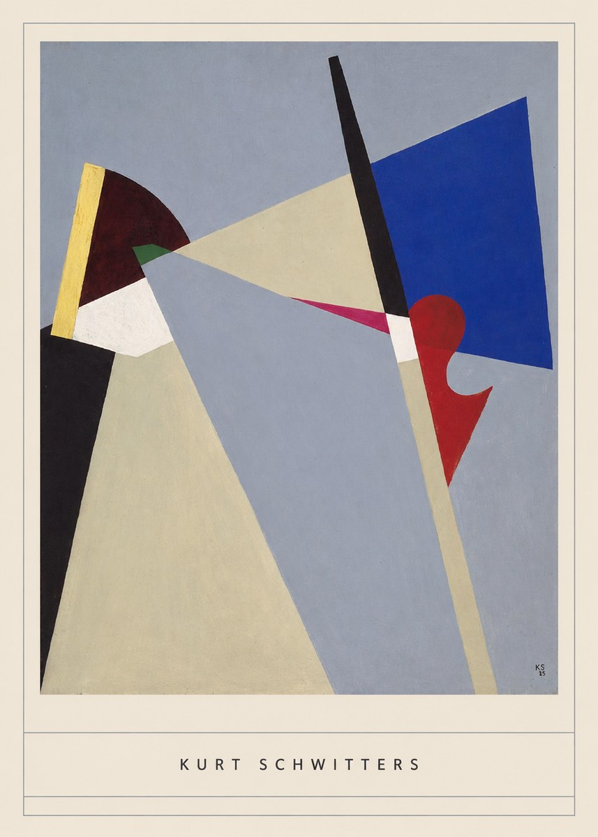 Kurt Schwitters Abstract Composition No4 - Plakát