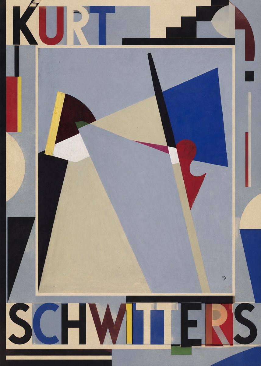 Kurt Schwitters Abstract Composition No5 - Plakát